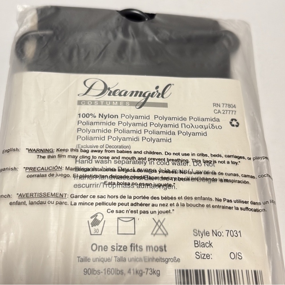 NWT [Dreamgirl] Sheer Thigh High Black Nylon Stockings Women’s OS 90-160 lbs - Picture 8 of 8
